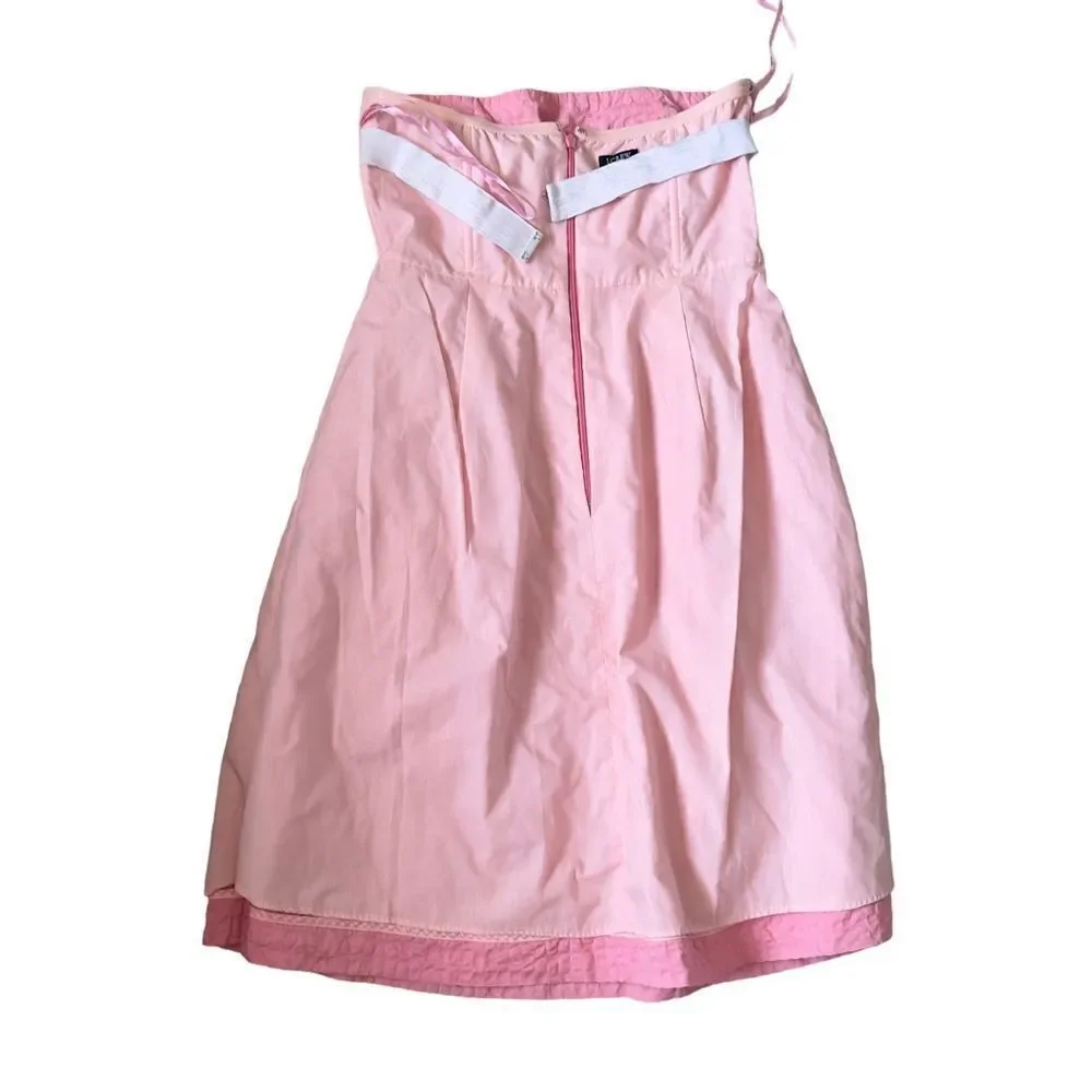 J. Crew Strapless Pink Dress with pockets Size 2
